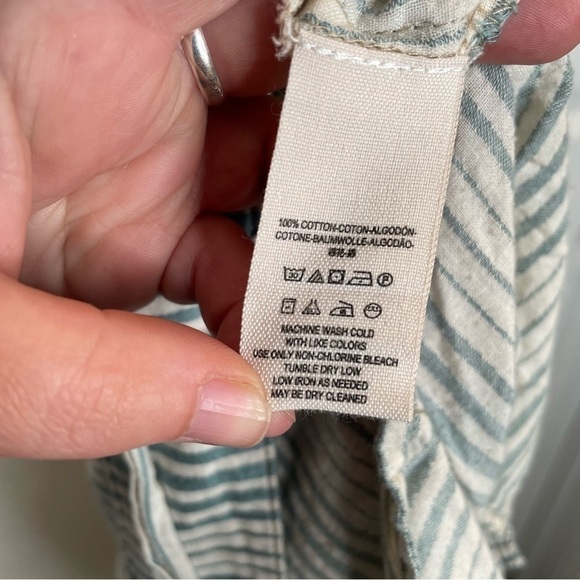 Free People Stripe Cotton Shorts 12 - Picture 10 of 11